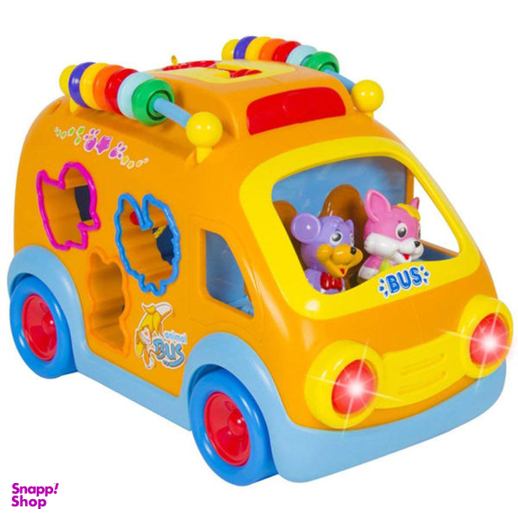 اسباب بازی آموزشی هولی تویز مدل Happy Bus کد H6 به همراه عروسک مافین