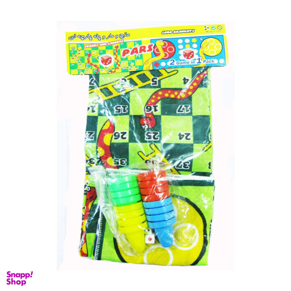 بازی منچ و مار و پله پارس مدل پارچه ای بزرگ