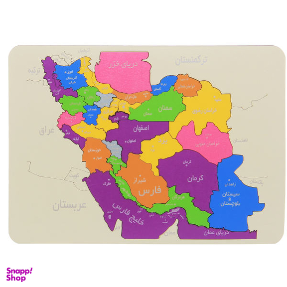 پازل 35 تکه مدل نقشه ایران کد MO51