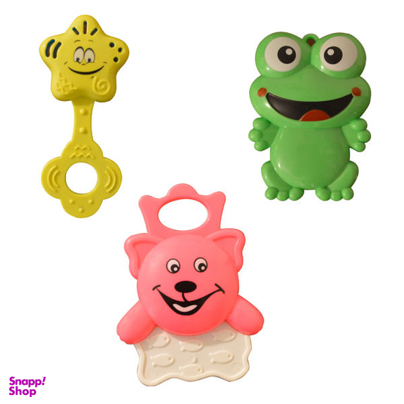 جغجغه مدل baby teethers بسته 3 عددی