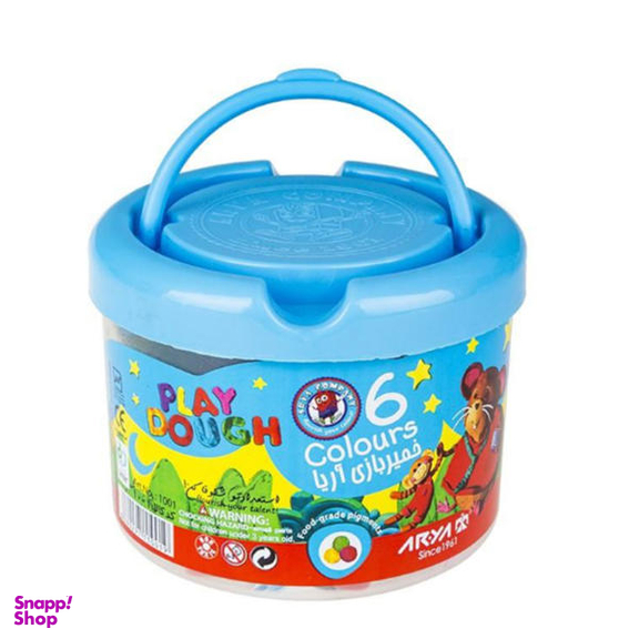 خمیربازی 6 رنگ آریا مدل A-1001