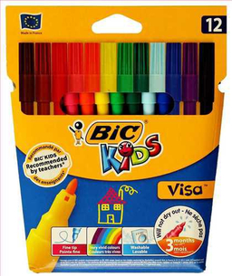 ماژیک نقاشی 12رنگ بیک (Bic) مدل ویزا