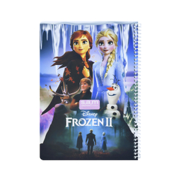 دفتر مشق 80 برگ سم (s.a.m) طرح فروزن رنگ چند رنگ