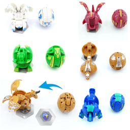 اسباب بازی سحرآمیز دنیای سرگرمی های کمیاب مدل توپ تبدیل شونده باکوگان مجموعه 6 عددی