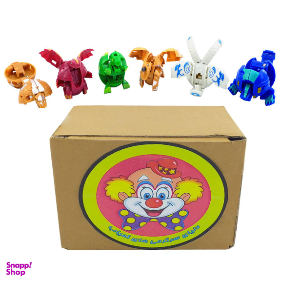 اسباب بازی سحرآمیز دنیای سرگرمی های کمیاب مدل توپ تبدیل شونده باکوگان مجموعه 6 عددی