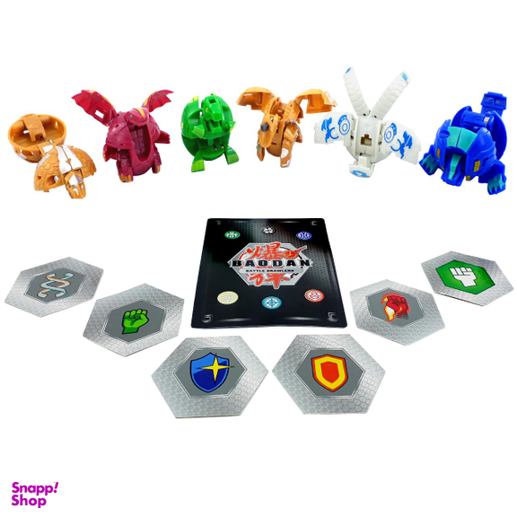 اسباب بازی سحرآمیز دنیای سرگرمی های کمیاب مدل توپ تبدیل شونده باکوگان مجموعه 6 عددی