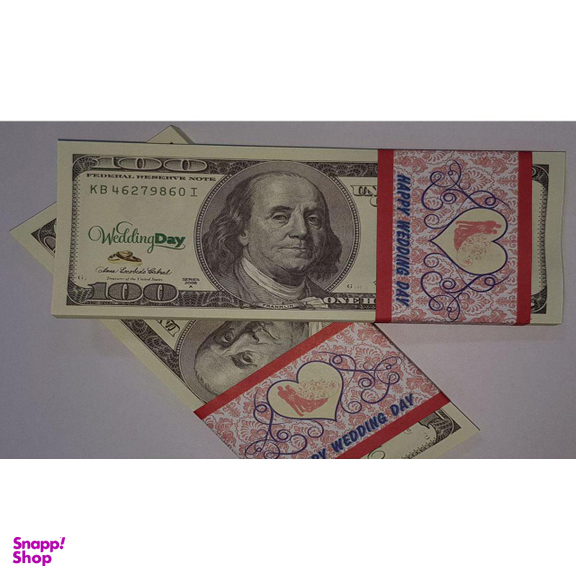 ابزار شوخی دنیای سرگرمی های کمیاب مدل اسکناس طرح 100 دلاری بسته 100 عددی