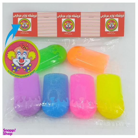 ژل بازی دنیای سرگرمی های کمیاب طرح آیس کریم مدل DSK.KHA بسته 6 عددی