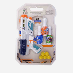 جیای هونگ کی (Jiayihongqi Toys) تفنگ 2 در 1 آبپاش و تیر ابری همراه با بولینگ