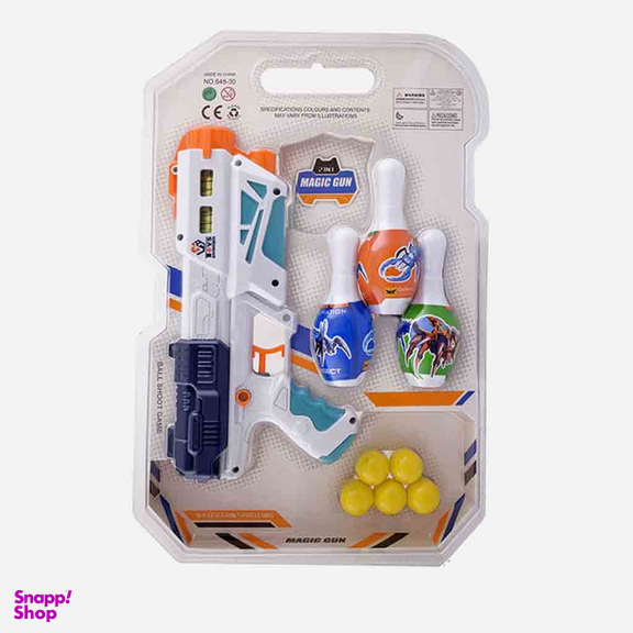 جیای هونگ کی (Jiayihongqi Toys) تفنگ 2 در 1 آبپاش و تیر ابری همراه با بولینگ