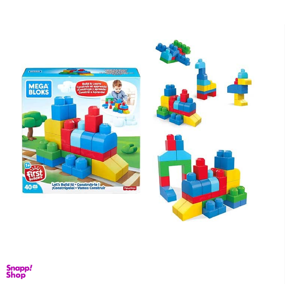 متل (Mattel) فیشر پرایس مگا بلاکس 40 قطعه