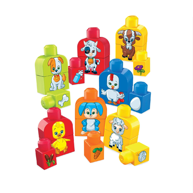 متل (Mattel) فیشر پرایس مگا بلاکس 40 قطعه حیوانات