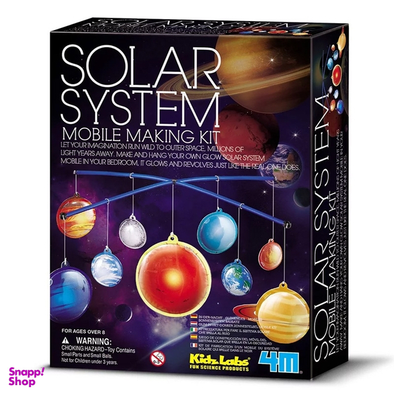 آویز منظومه شمسی شب تاب 4 ام (4M) مدل Solar System Mobile Making Kit