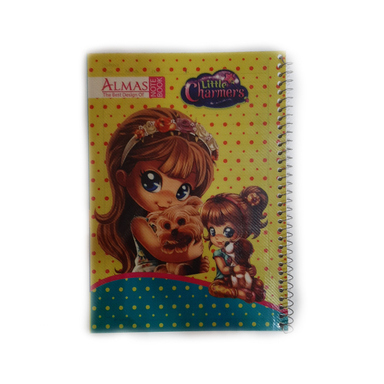 دفتر سیمی 50 برگ الماس (Almas) طرح افسونگران کوچک