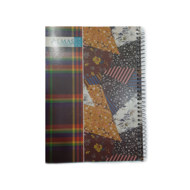 دفتر سیمی 100 برگ الماس (Almas) طرح چهل تکه