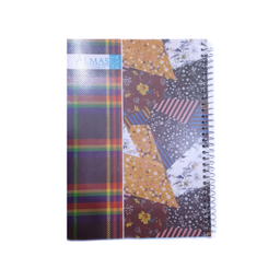 دفتر سیمی 100 برگ الماس طرح چهل تکه