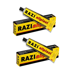 چسب همه کاره رازی مدل آل پلاست حجم 100 میلی لیتر بسته 2 عددی