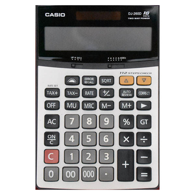 ماشین حساب کاسیو (Casio) مدل DJ 260D
