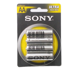 باتری قلمی کارتی سونی (Sony) بسته 4 عددی