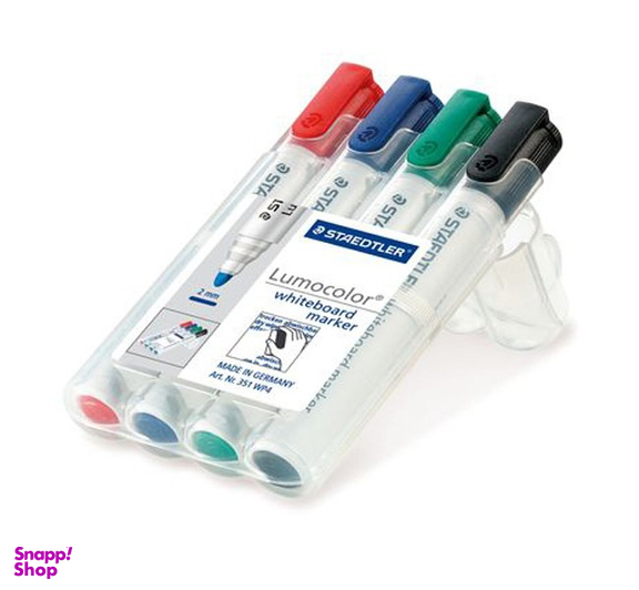 ماژیک وایت برد استدلر (Staedtler) مدل 351 بسته 4 عددی
