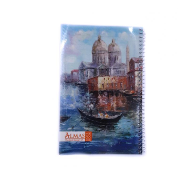 دفتر سیمی 100 برگ الماس طرح قایق