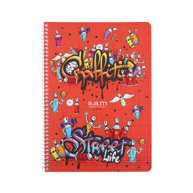 دفتر زبان چهار خط سم (S.A.M) طرح Street Life