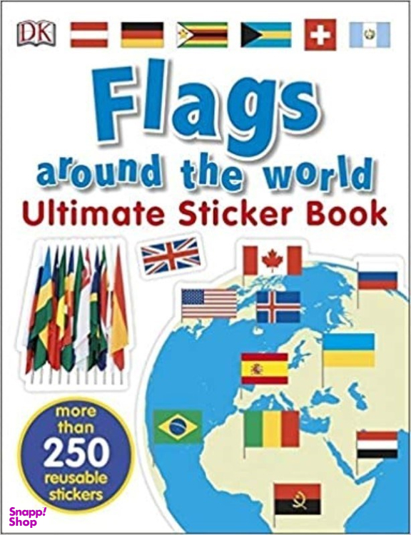 کتاب Flags Around World Ultimate Sticker Book اثر DK انتشارات Penguin