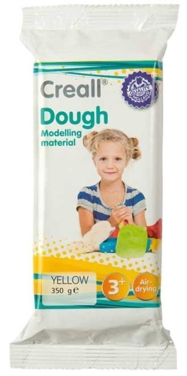 خمیر بازی کریل (Creall) مدل Dough رنگ زرد کد 26504 حجم 350 گرم