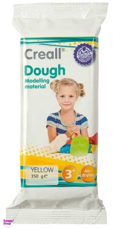 خمیر بازی کریل (Creall) مدل Dough رنگ زرد کد 26504 حجم 350 گرم