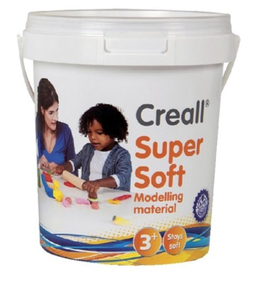 خمیر بازی کریل (Creall) پنج رنگ فوق نرم رنگ اصلی کد 25070 حجم 350 گرمی