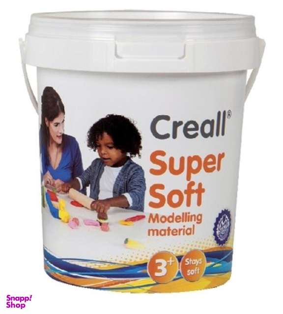 خمیر بازی کریل (Creall) پنج رنگ فوق نرم رنگ اصلی کد 25070 حجم 350 گرمی