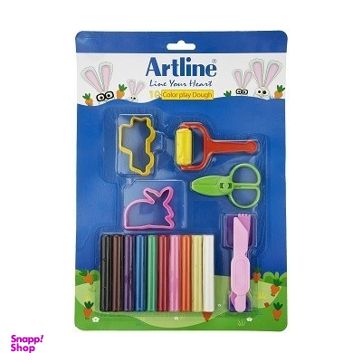 خمیر بازی آرت لاین (Art Line) با ابزار مدل 800BL10 بسته 10 رنگ