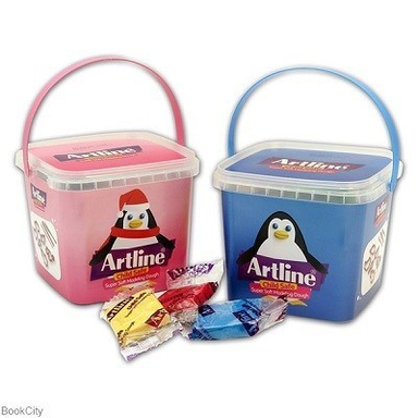 خمیر بازی آرت لاین (Art Line) مدل سطلی مدل 800PL12 بسته 12 رنگ