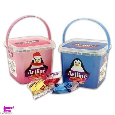 خمیر بازی آرت لاین (Art Line) مدل سطلی مدل 800PL12 بسته 12 رنگ