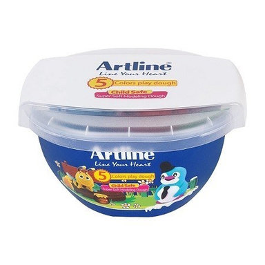 خمیر بازی آرت لاین (Art Line) مدل ویژه با قالب 803C5 بسته 5 رنگ حجم 20 گرم