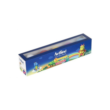 خمیر بازی آرت لاین (Art Line) مدل ویژه ظرف تخم مرغی 801E5 بسته 5 رنگ حجم 20 گرم