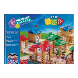 اسباب بازی 62 کلبه جنگلی 62 قطعه TAK TOY WOODLAND COTTAGE 1022