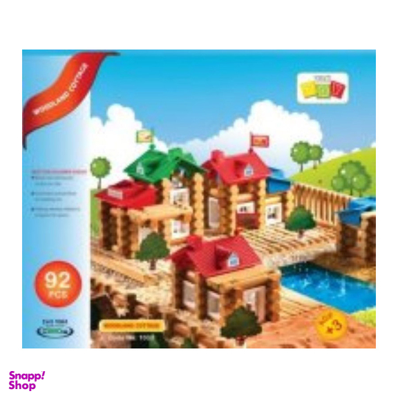 اسباب بازی 92 کلبه جنگلی 92 قطعه TAK TOY WOODLAND COTTAGE 1033