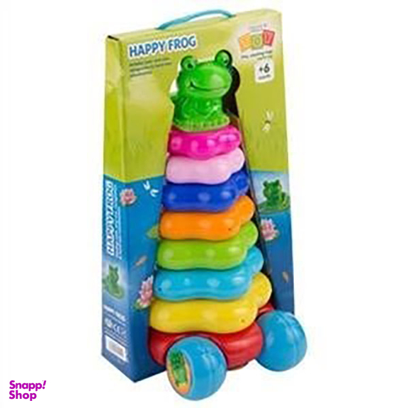 اسباب بازی حلقه هوش سوپر جعبه ای چرخ دار حلقه شادوک HAPPT FROG 1230 کد کالا شهر کتاب 6262660800000