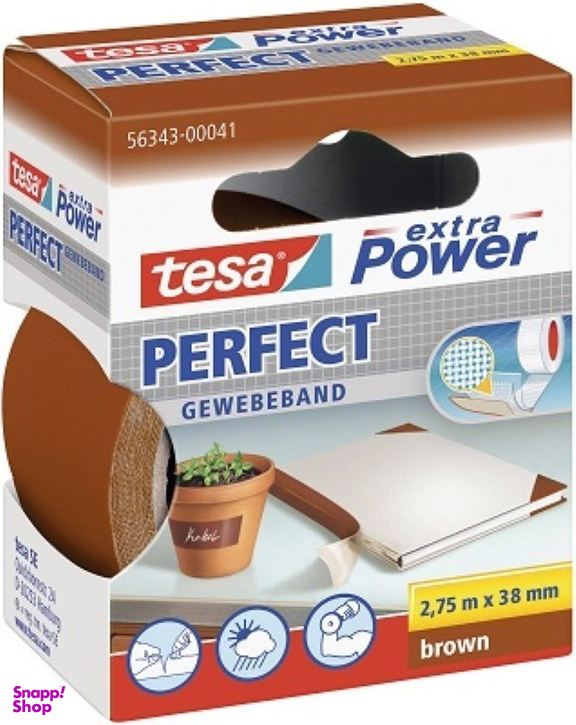 چسب برزنتی تسا (Tesa) مدل 00041-56343 رنگ قهوه ای
