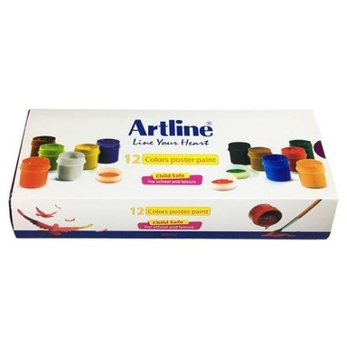 گواش آرت لاین (Art Line) مدل پلاستیکی 820PL12 بسته 12 رنگ