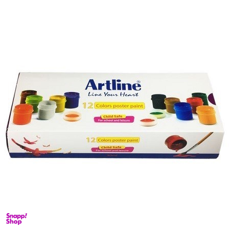 گواش آرت لاین (Art Line) مدل پلاستیکی 820PL12 بسته 12 رنگ