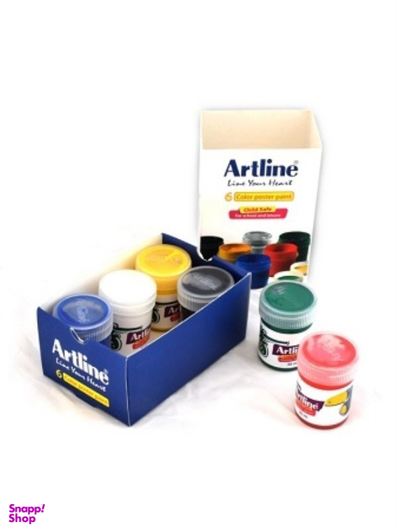 گواش آرت لاین (Art Line) مدل پلاستیکی 820PL6 بسته 6 رنگ