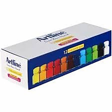 گواش آرت لاین (Art Line) مدل شیشه ای 820GL12 بسته 12 رنگ