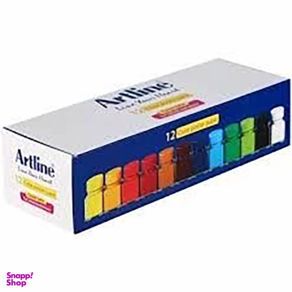 گواش آرت لاین (Art Line) مدل شیشه ای 820GL12 بسته 12 رنگ