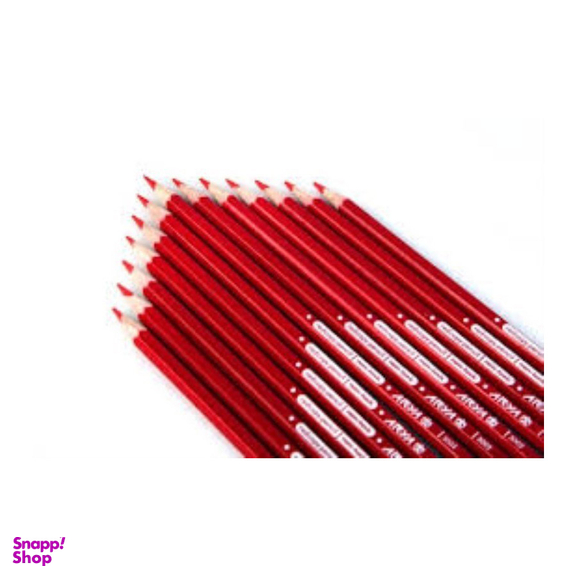 مداد قرمز 6 گوش تکی آریا کد 3002