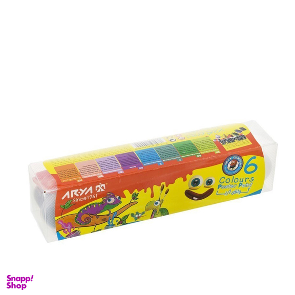 گواش پیوسته آریا (Arya) کد 4009 بسته 6 رنگ