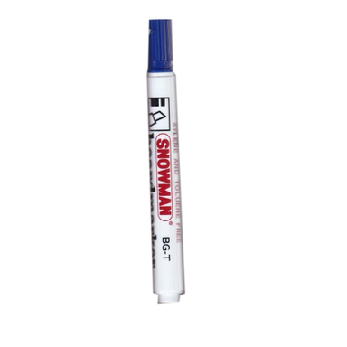 ماژیک وایت برد نوک تخت اسنومن (Snowman) مدل BG-T-03 رنگ آبی