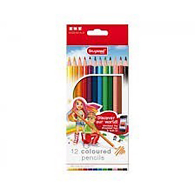 مداد رنگی 12 رنگ برونزیل (Bruynzeel) کد 7545K12B جعبه مقوایی