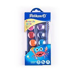 آبرنگ پلیکان (Pelikan) مدل ACUARELA GUNIOR بسته 12 رنگ